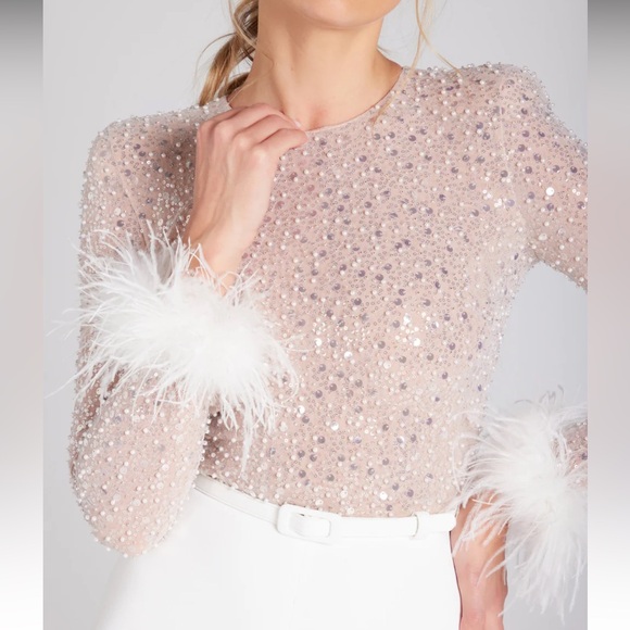 NWT Nadine Merabi Amelia White Jumpsuit - Picture 3 of 7